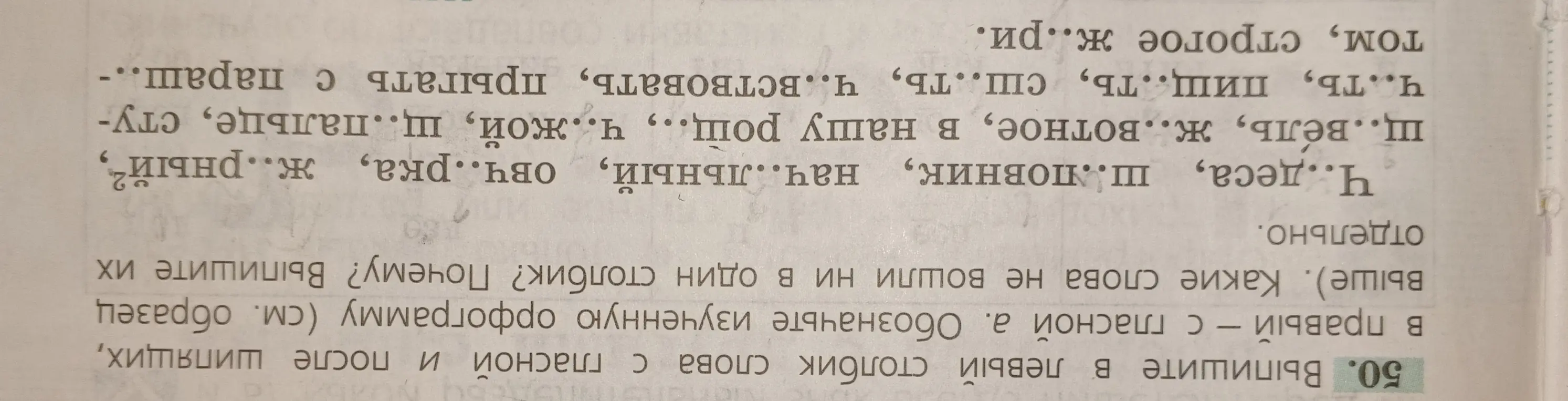 Выпиши в левый столбик слова с гласной Ё/Е после шипящих, в правый с гласной А. Обозначь изученную орфограмму. Какие слова не вошли ни в один столбик и почему?