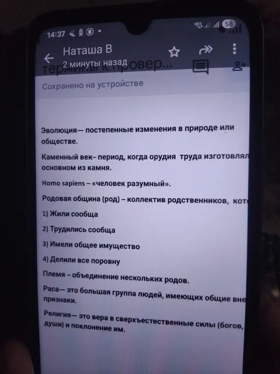 Объясни определения: эволюция, каменный век, homo sapiens, родовая община, племя, раса, религия