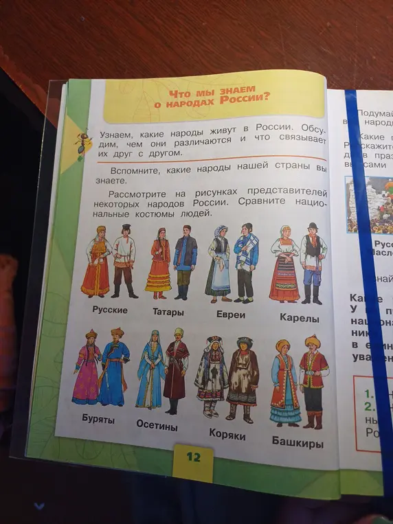 Назови народы, представители которых изображены на рисунке