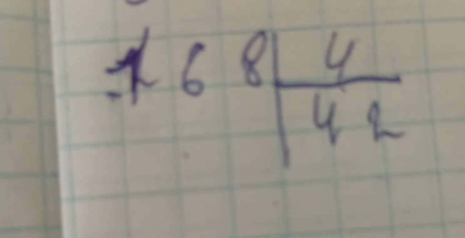 Ты просишь меня решить деление столбиком 168 на 4