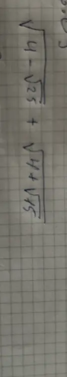 Вычисли значение выражения sqrt(4-sqrt(15)) + sqrt(4+sqrt(15))
