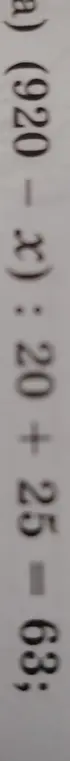 Реши уравнение -63=25+20-(32)