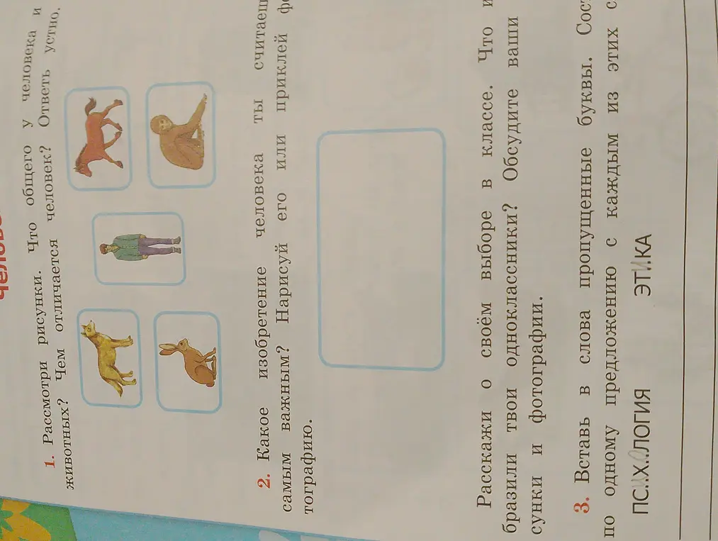 Что общего у человека и животных?