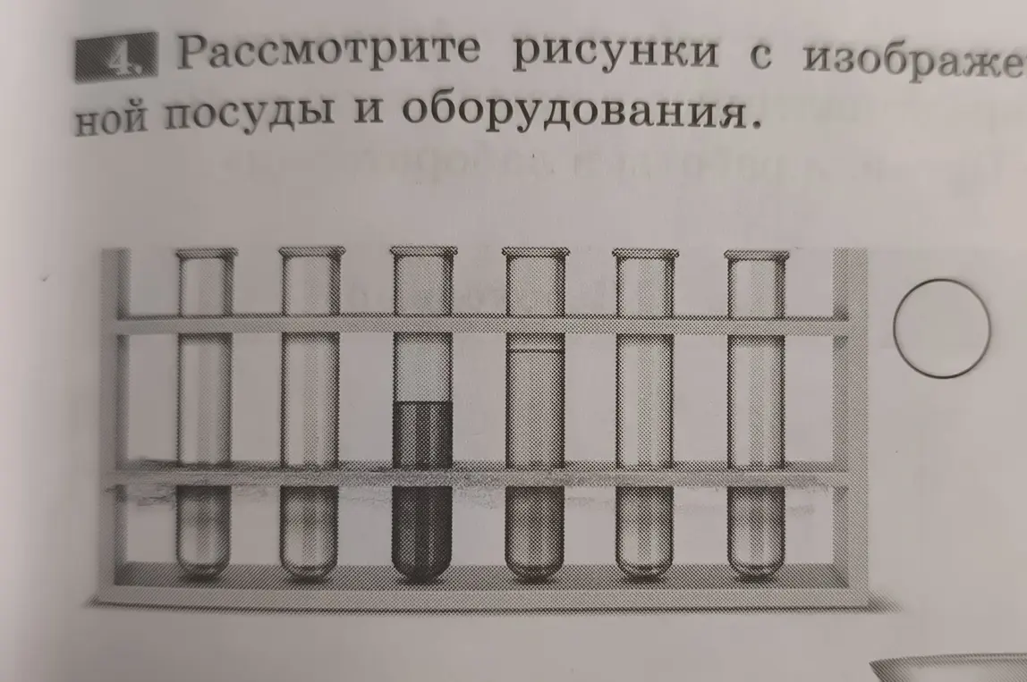 Рассмотри рисунки с изображением посуды и оборудования