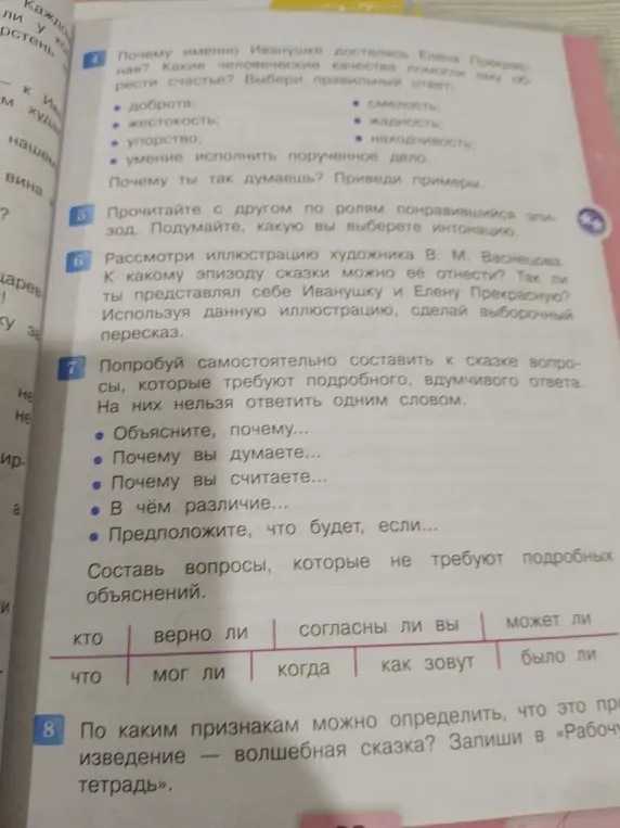 Можешь ли ты помочь мне выбрать правильный ответ на вопрос: 'Почему именно Иванушке досталась Елена Прекрасная? Какие человеческие качества помогли ему обрести счастье?'