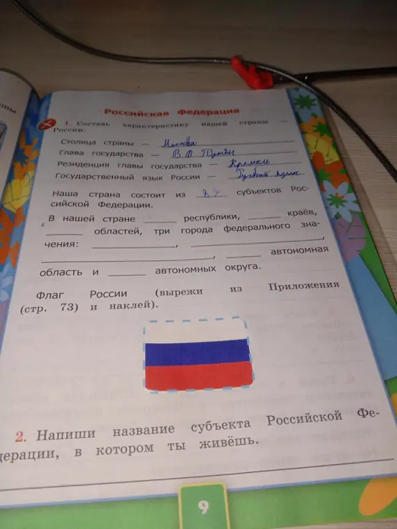 Составь характеристику России.