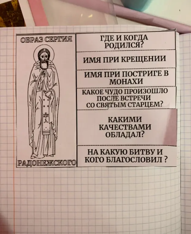 Ты просишь меня ответить на вопросы о Сергии Радонежском: где и когда он родился, какое имя получил при крещении, какое чудо произошло после встречи со святым старцем, и на какую битву он благословил.
