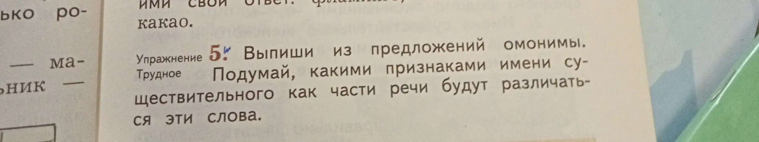 Выпиши из предложений омонимы
