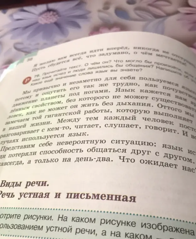 Прочитай текст, о чём он?