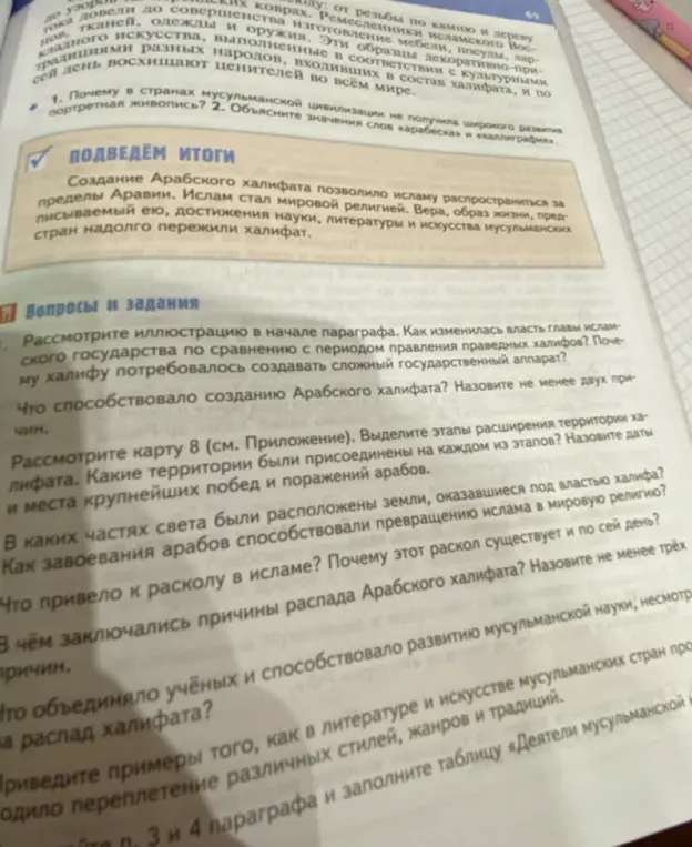 Объясни значения слов «арабеска» и «каллиграфия» и почему в странах мусульманской цивилизации не получила широкого развития портретная живопись