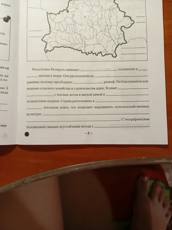 Можешь ли ты заполнить пропуски в тексте про республику Беларусь?