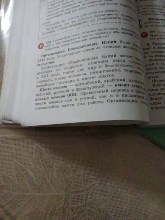 Расскажи, о чём говорится в тексте в упражнении 100, сколько в нём абзацев и какие слова непонятны
