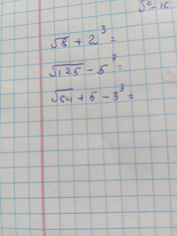 Реши примеры с корнями и степенями: sqrt(8) + 2^3