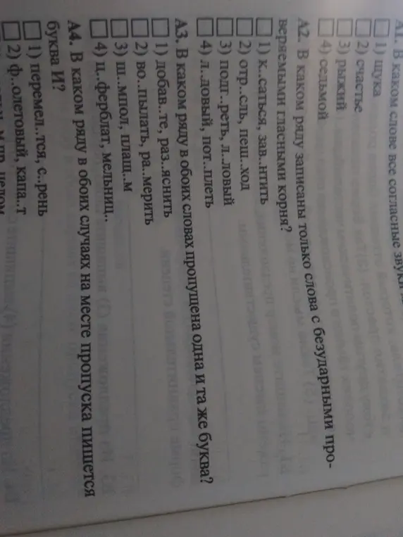 Можешь помочь мне с заданиями A1, A2, A3, A4?