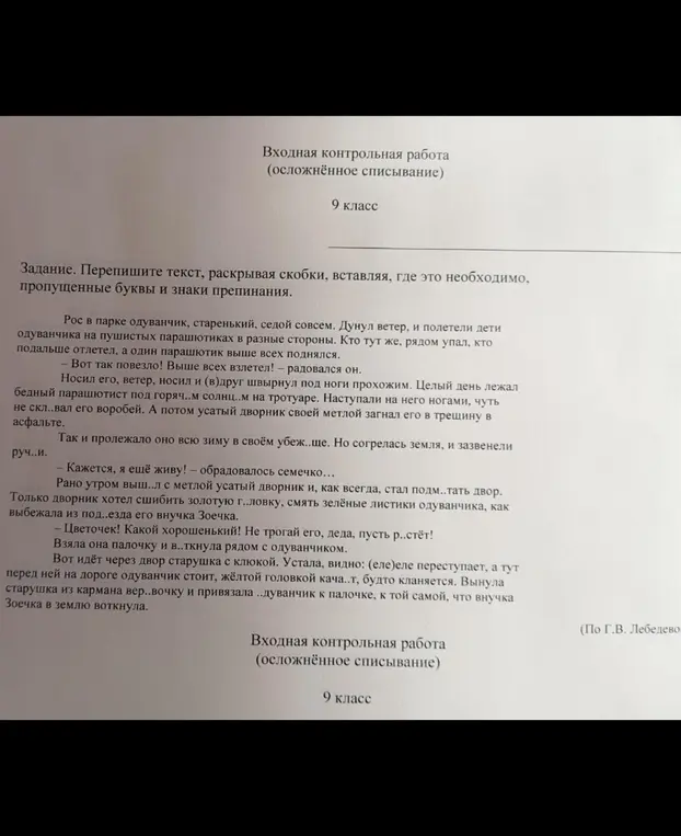 Ты просишь меня расставить знаки препинания в тексте и вставить пропущенные буквы.