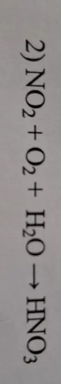 Можешь ли ты уравнять химическую реакцию 2NO2 + O2 + H2O -> HNO3?