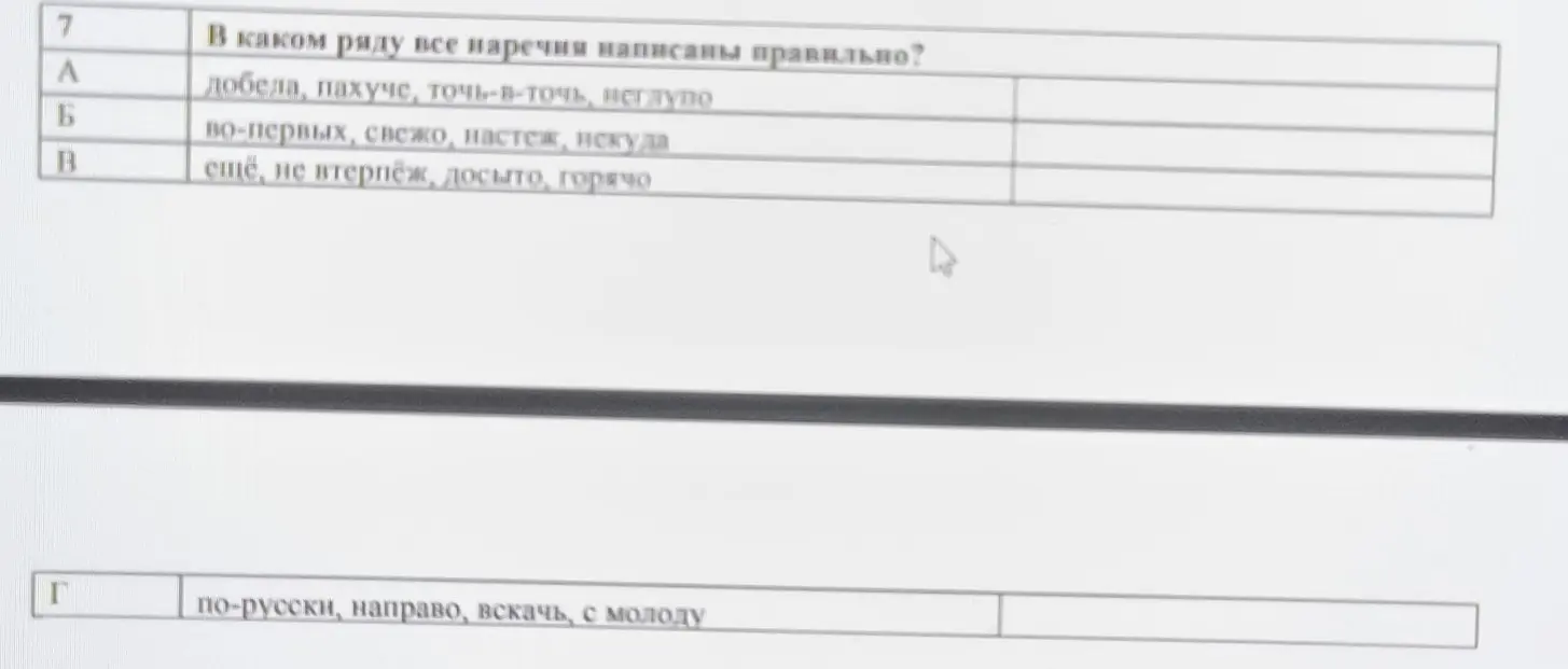 В каком ряду все наречия написаны правильно?