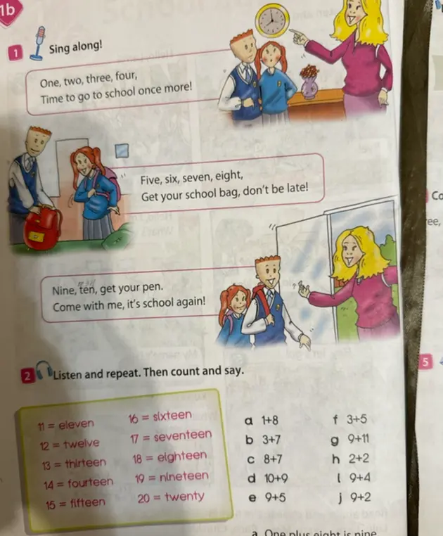 Посчитай пример 1+8 и повтори.