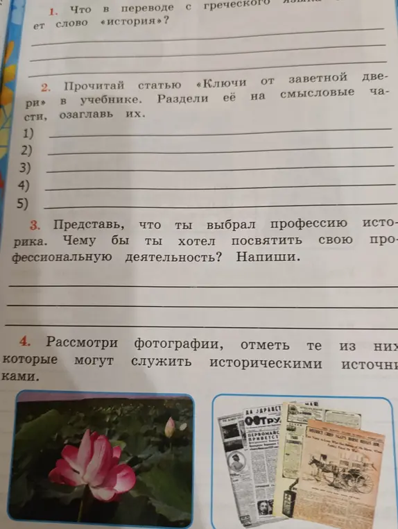 Что в переводе с греческого слово «история»?
