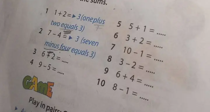Можешь ли ты решить примеры: 6+2=?, 9-5=?, 5+1=?, 3+2=?, 10-1=?, 3-2=?, 6+4=?, 8-1=?