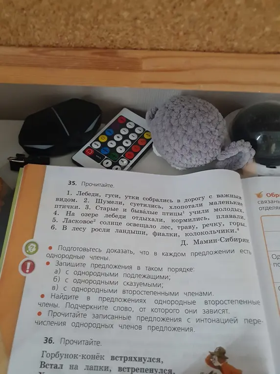Запиши предложения в таком порядке: а) с однородными подлежащими