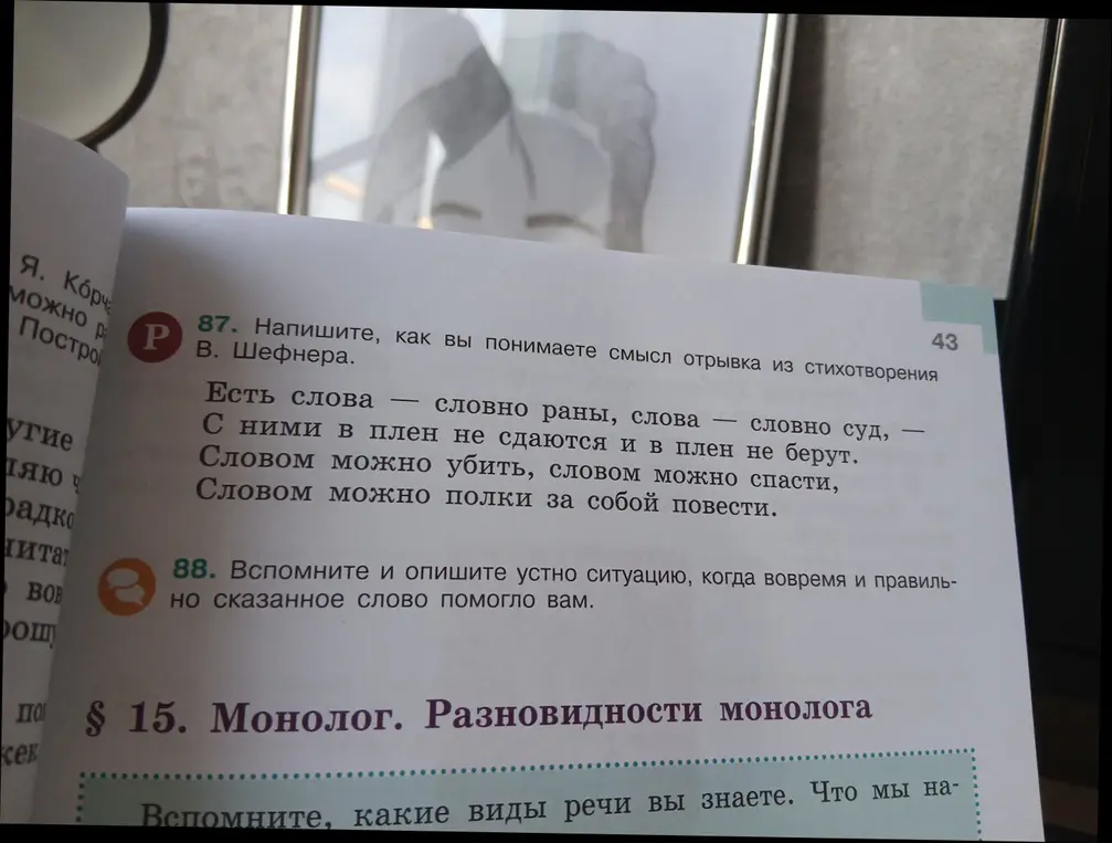 Напиши, как ты понимаешь смысл отрывка из стихотворения В. Шефнера