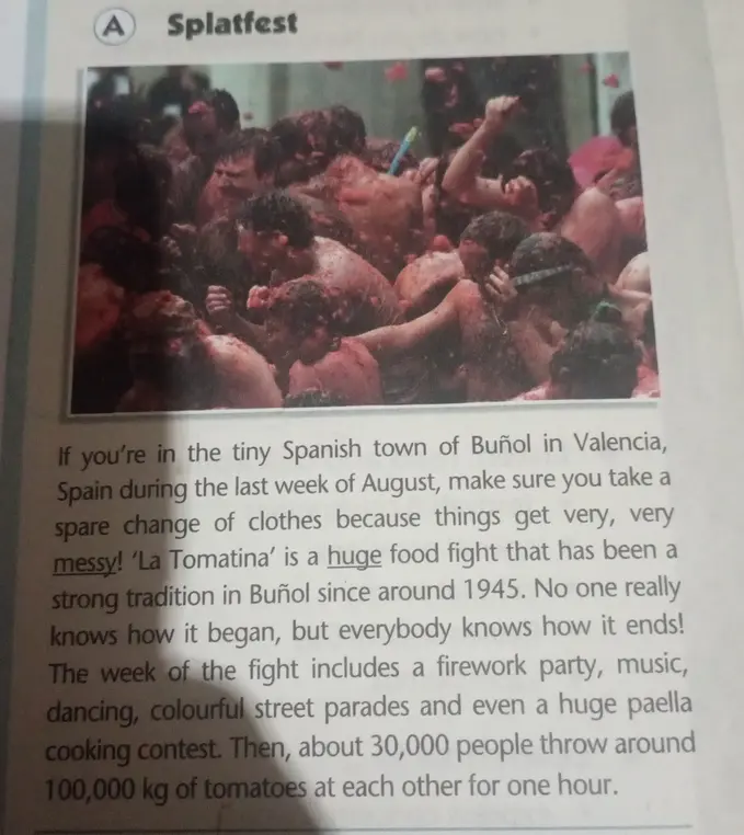 Расскажи мне о празднике La Tomatina