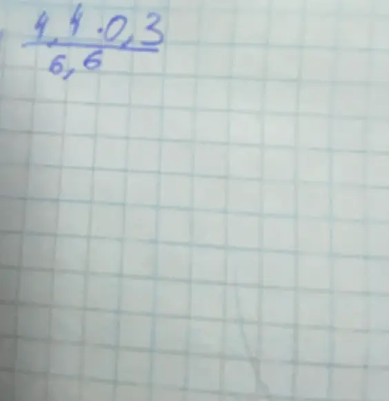 Помоги решить пример деления в столбик 44,03 / 6,6