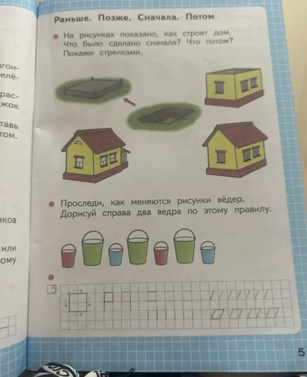 Как построить дом по картинкам, что было сделано сначала, что потом?