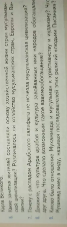 Какие занятия жителей составляли основу хозяйственной жизни стран мусульманской цивилизации?