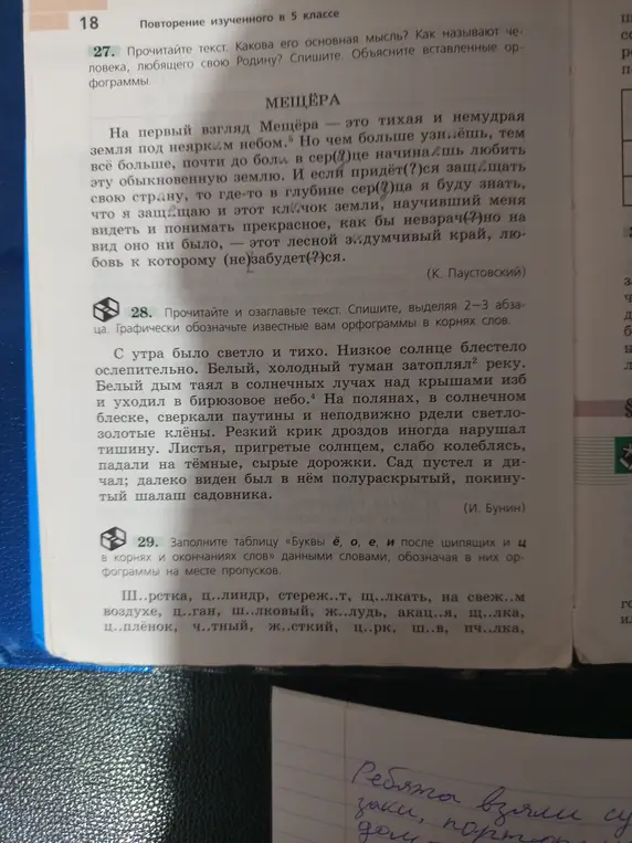 Прочитай текст. Какова его основная мысль?