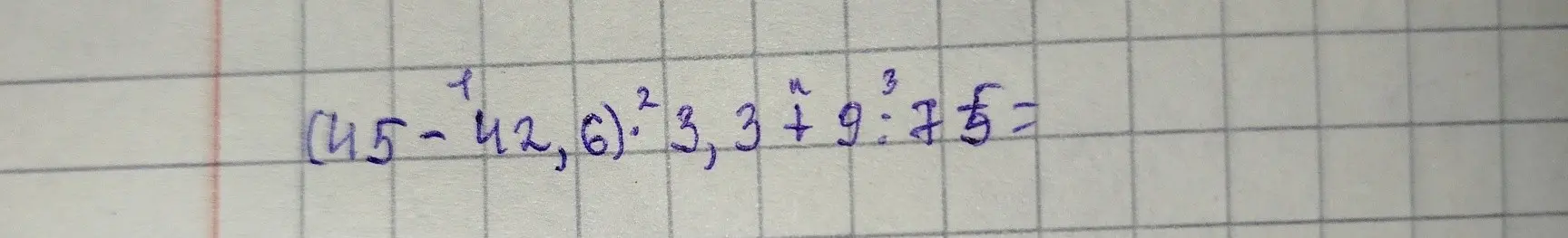 Вычисли значение выражения (45-42,6)² * 3,3 + 9 * 7,5