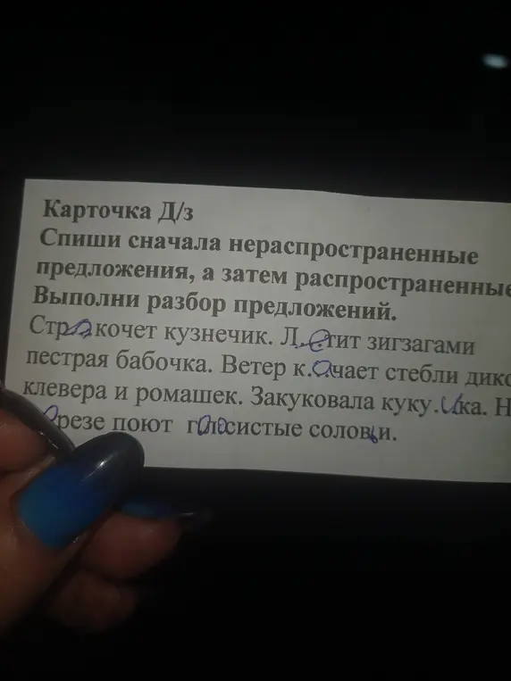 Объясни, как выполнить разбор предложений.