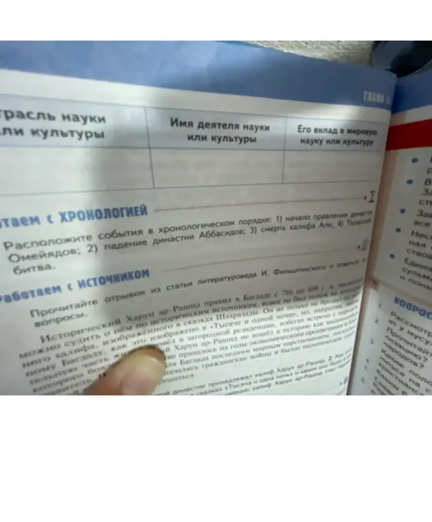 Расположи события в хронологическом порядке: начало правления династии Омейядов.