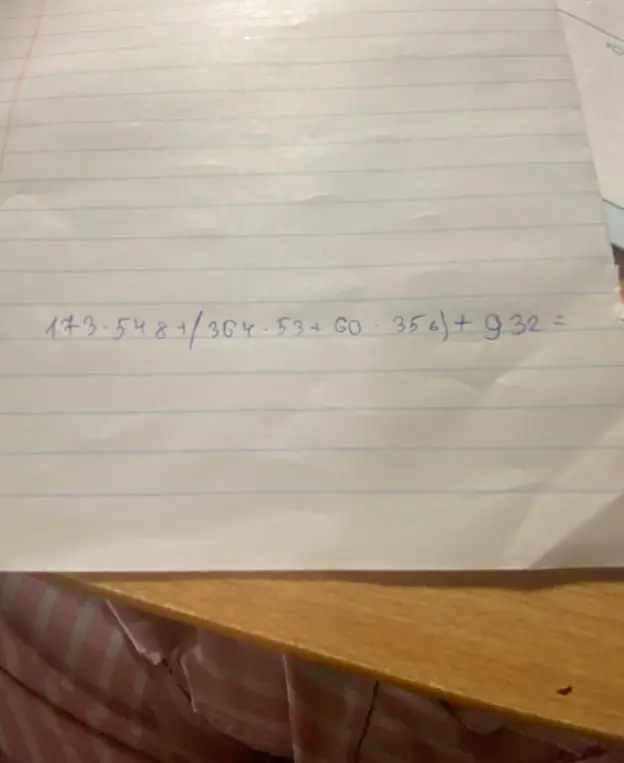 Вычисли значение выражения 173 * 548 + 1 / 364 * 53 + 60 * 356 + 932