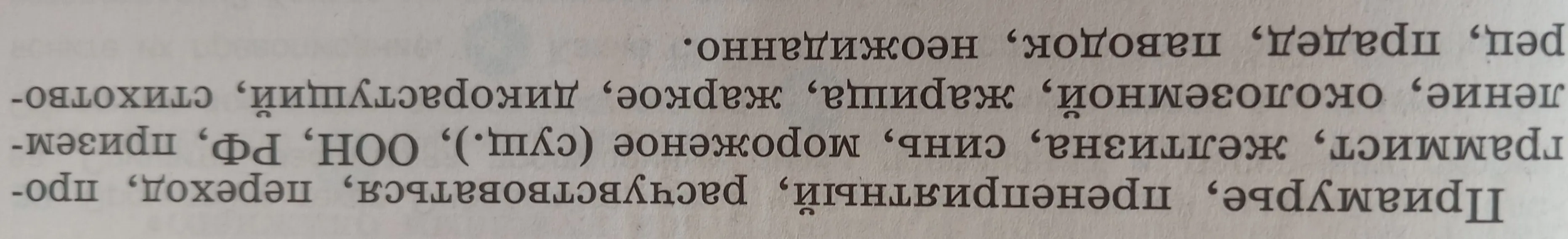 Прочитай слова на картинке.