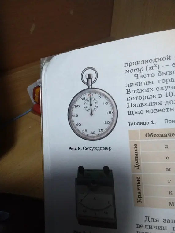 Помоги мне определить цену деления шкалы секундомера на рисунке
