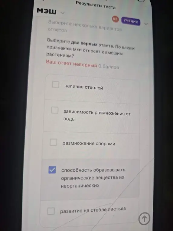 По каким признакам мхи относят к высшим растениям?