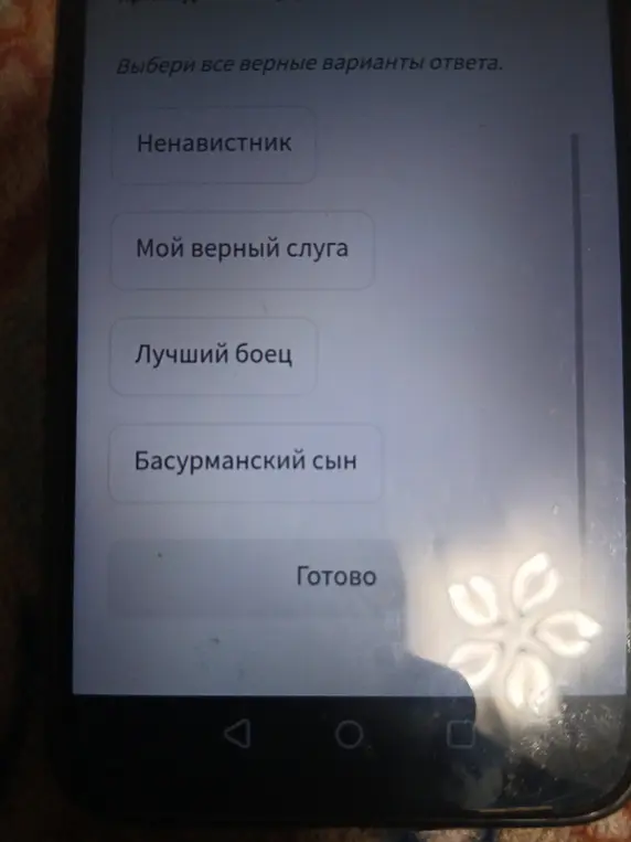 Прочитай текст и ответь, как разные персонажи называют Кирибеевича и какие слова принадлежат царю.