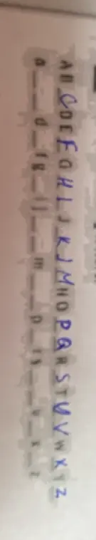 Соотнеси буквы с цифрами.