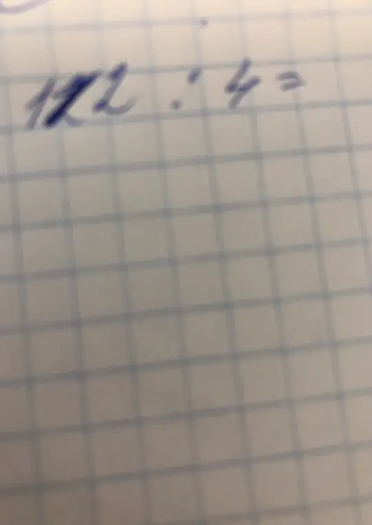 Выполни деление 172 на 4
