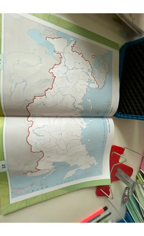 Определи, что изображено на карте.
