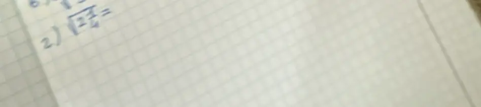 Реши пример \sqrt{2\frac{7}{9}}.