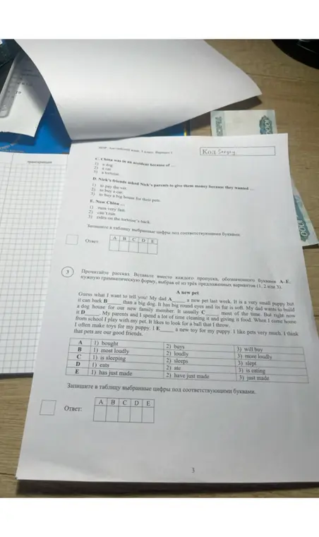 Выполни задания по английскому языку.