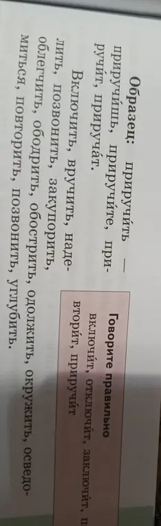 Образуй и запиши формы 2-го и 3-го лица единственного и множественного числа будущего времени глаголов. Расставь ударения. Прочитай, соблюдая орфоэпические нормы.