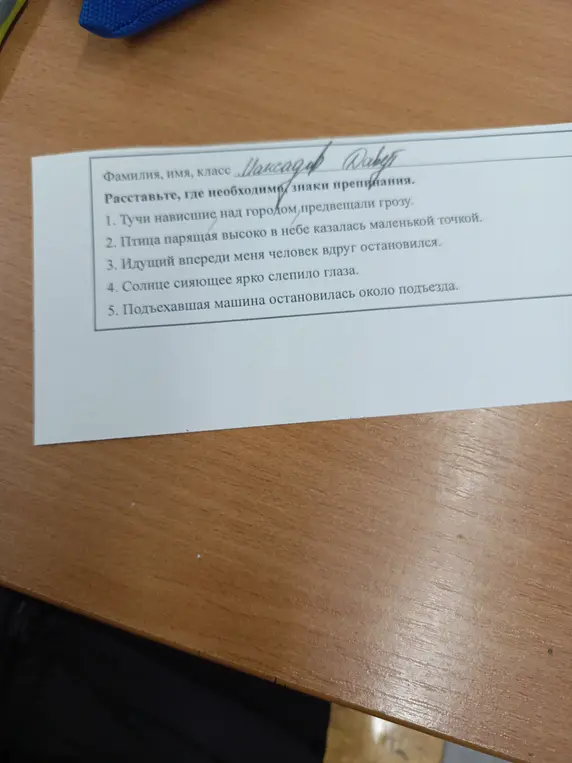 Расставь знаки препинания в предложениях.