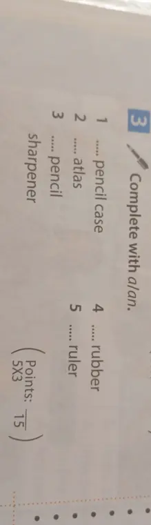 Заполни пропуски артиклями a/an.