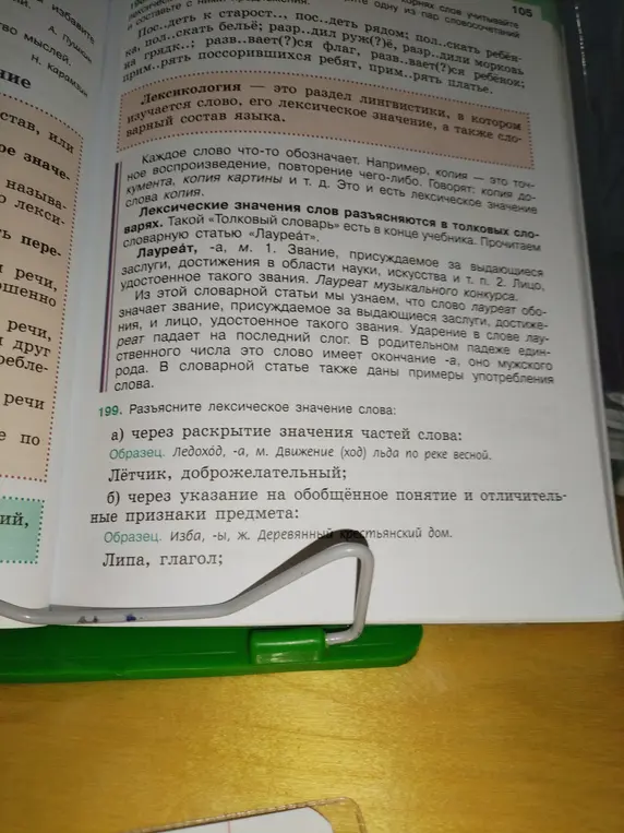 Разъясни лексическое значение слов: лётчик и липа.