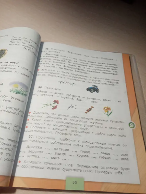 Определи тему текста, выпиши предложение с двумя именами существительными, докажи, что слова являются именами существительными, подбери к нарицательным имена собственные.