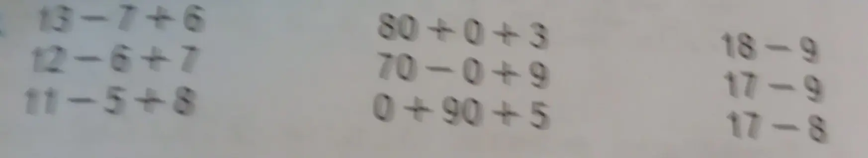 Выполни вычисления: 13-7+6